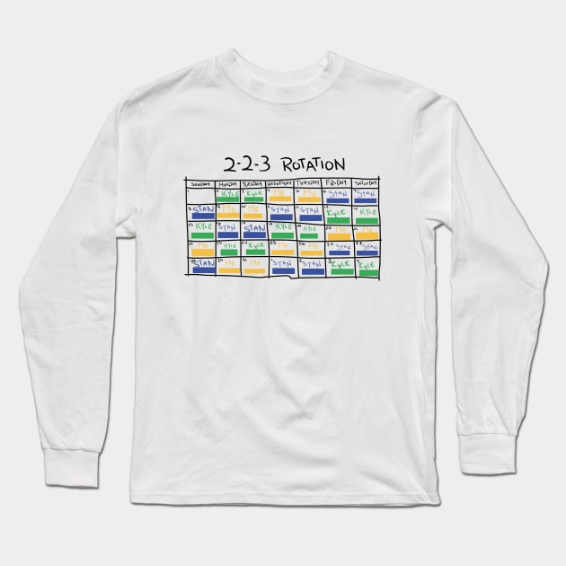 2-2-3 Rotation for Kenny Long Sleeve T-Shirt by Theo_P